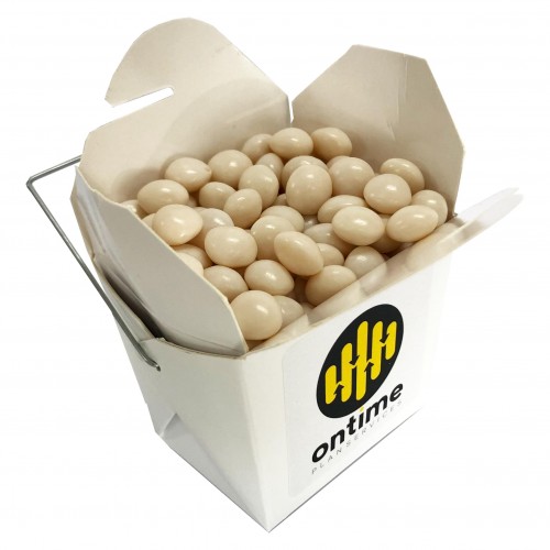 WHITE CARDBOARD NOODLE BOX WITH MINTS OR MUSKS 100G